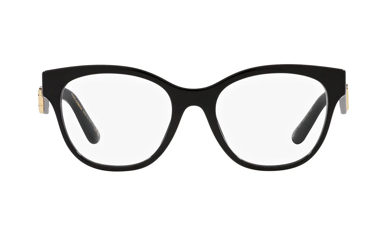 Dolce Gabbana 0DG3371-501-51 Black Round EYEGLASSES 51mm Eyeglasses
