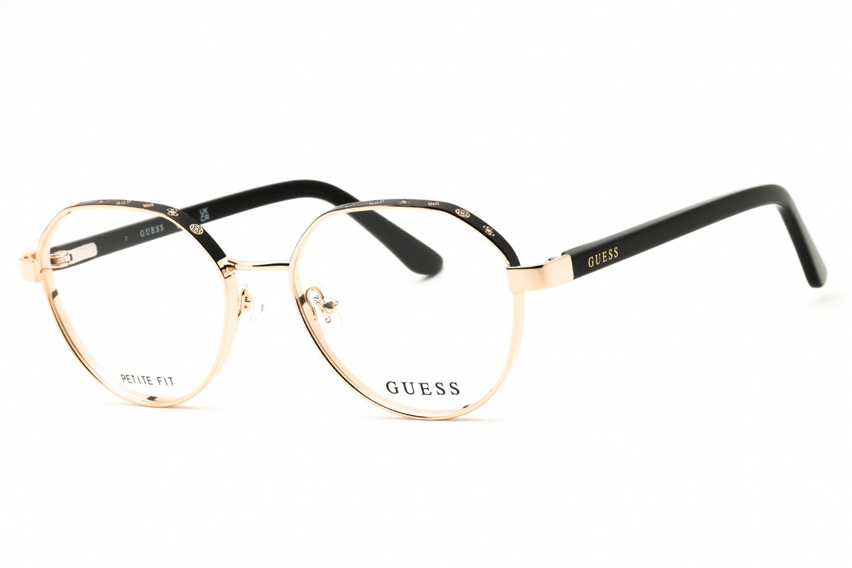 Guess GU50124-005 black Round Eyeglasses 49mm Eyeglasses