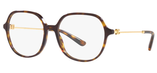 Dolce Gabbana 0DG3364F-502-56 Havana Full Rim EYEGLASSES 56mm Eyeglasses