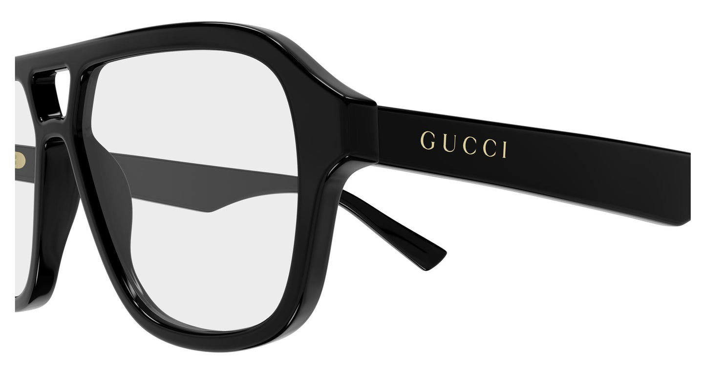 Gucci GG2183o-001 eyeglasses in black frame with clear lenses