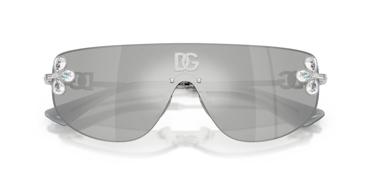 Dolce & Gabbana 0DG2333B-05/8V Silver Shield Sunglasses