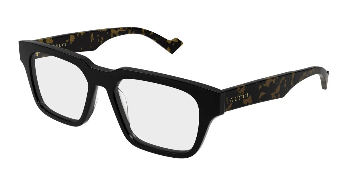 Gucci GG0963O-010 Black Rectangular Eyeglasses 53mm Eyeglasses