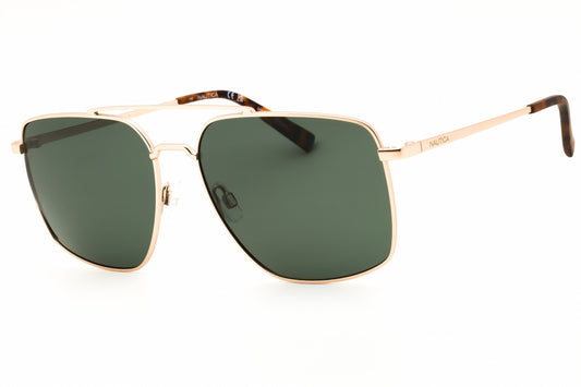 Nautica N106SP-720 Gold Rectangle Sunglasses 59mm