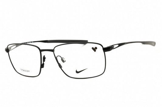 Nike NK6046 001 Black Rectangle Eyeglasses 55mm Eyeglasses