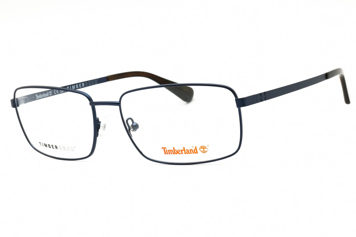 Timberland TB50038-091 matte blue Rectangular Eyeglasses 64mm Eyeglasses