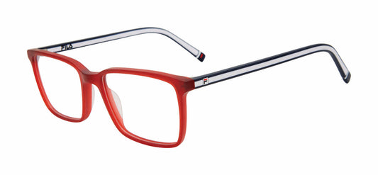 Fila VF9469-Red eyeglasses in red frame with clear lenses