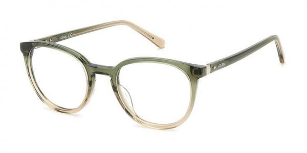 Fossil FOS-7145-4N7-49 GREEN BEIGE Rectangle Eyeglasses 49mm Eyeglasses