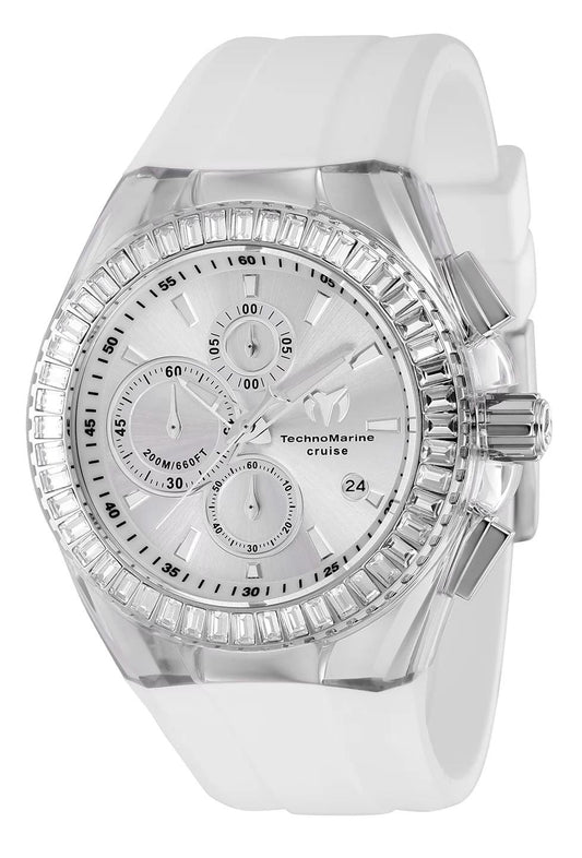 TechnoMarine TM-121148 TM-121148 Watch - Silver Dial Silicone Band