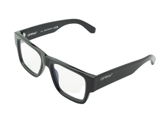 Off-White Style 40 Black Blue Block Light 52mm New Eyeglasses