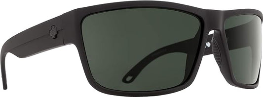 Spy ROCKY- Matte Black/Happy Gray Green 64mm New Sunglasses