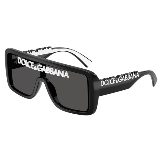 Dolce & Gabbana 0DG6204-L5018734 Black Shield Sunglasses 134mm Sunglasses