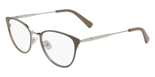 Longchamp LO2124-901 eyeglasses in light gunmetal frame with clear lenses