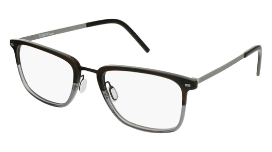 Flexon FLEXON-B2023-221-56 eyeglasses in 221 brown horn gradient frame