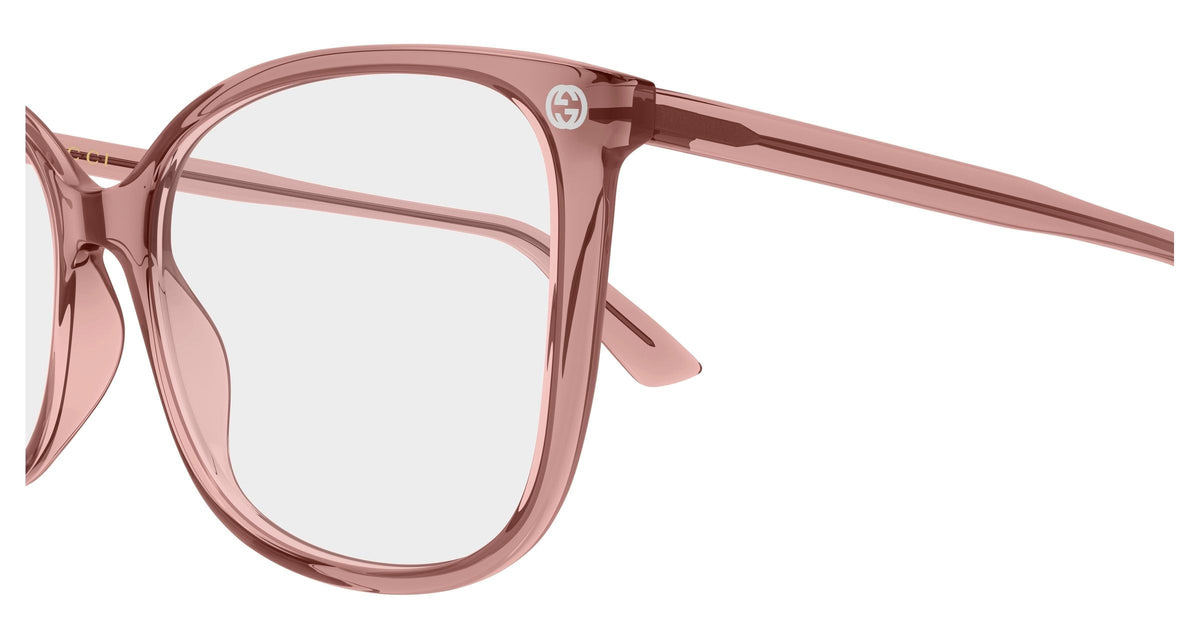 Gucci GG0026O-029 Pink Cat Eye Eyeglasses 53mm Eyeglasses
