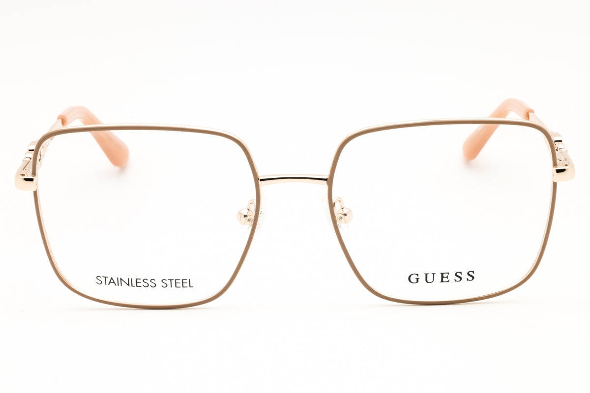 Guess GU2953-059 beige Rectangular Eyeglasses 53mm Eyeglasses