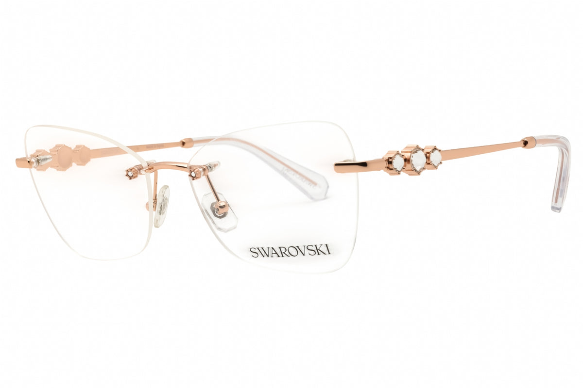 Swarovski 0SK1014-4014 Rose Gold Cat eye Eyeglasses 53mm Eyeglasses