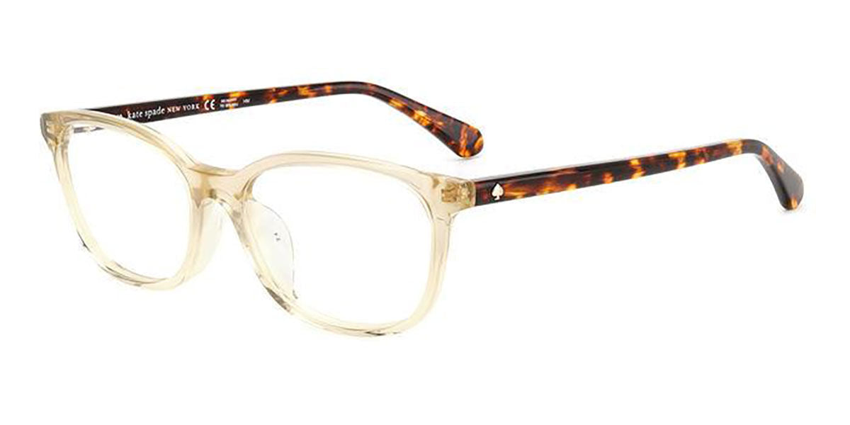 Kate Spade HAISLEY/F 10A Havana Square Eyeglasses 53mm Eyeglasses