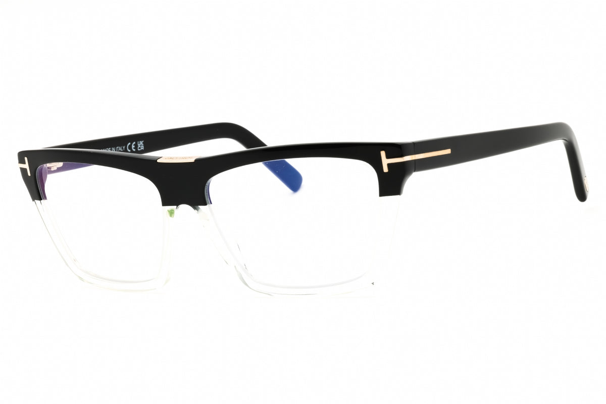 Tom Ford FT5912-B-005 black Rectangular Eyeglasses 57mm Eyeglasses