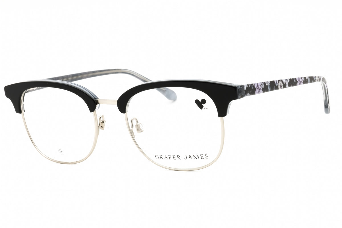 Draper James DJ5055-001 BLACK Rectangular Eyeglasses 51mm Eyeglasses