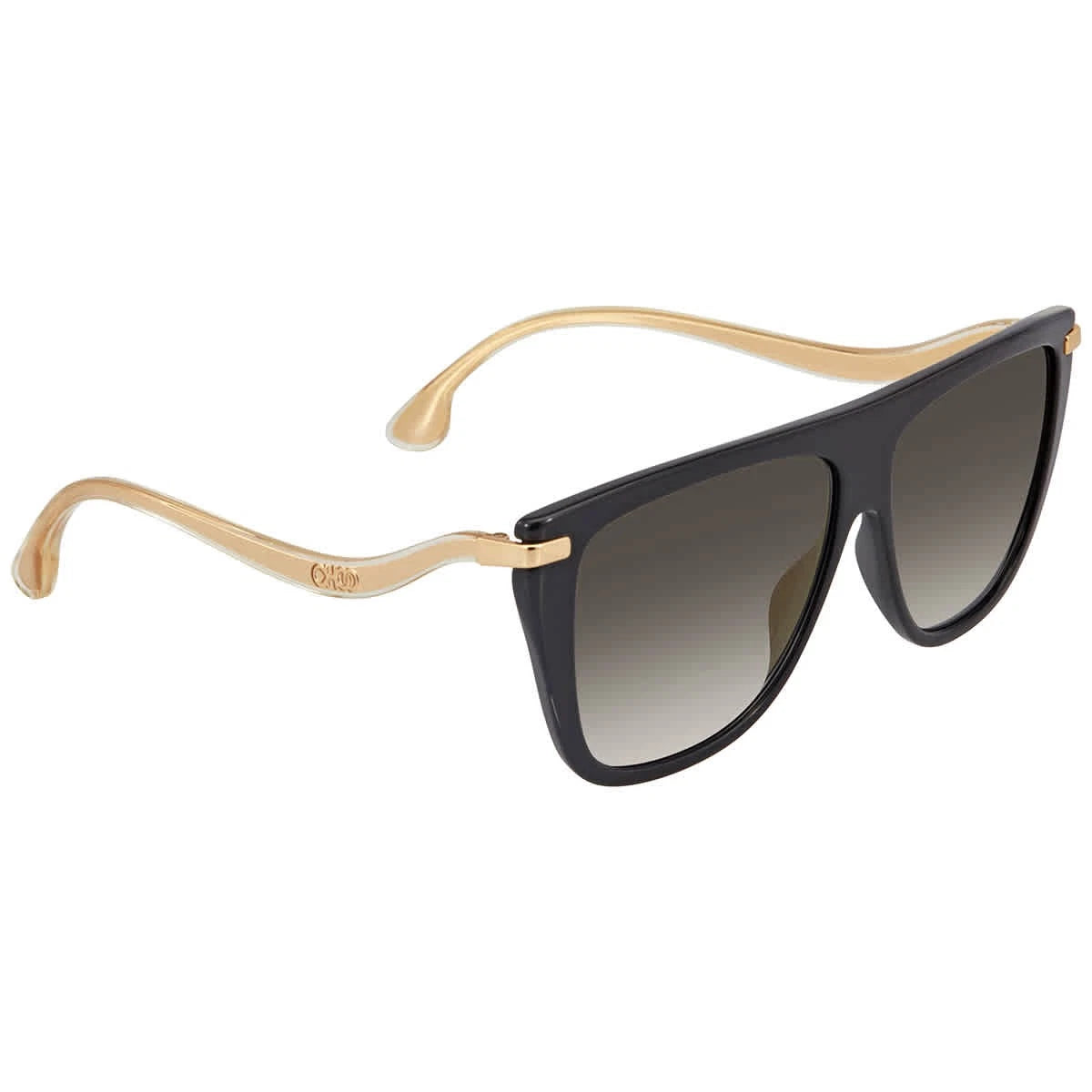 Jimmy Choo 0SUVI-S-807-58 Black/Gold Wrap SUNGLASSES 58mm Sunglasses