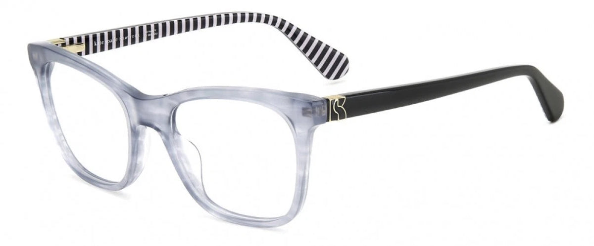 Kate Spade TEMPERANCE 2W8 Brown Rectangle Eyeglasses 49mm Eyeglasses