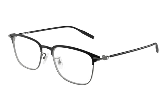 Mont Blanc MB0490oA-003 Grey Rectangle Eyeglasses 54mm