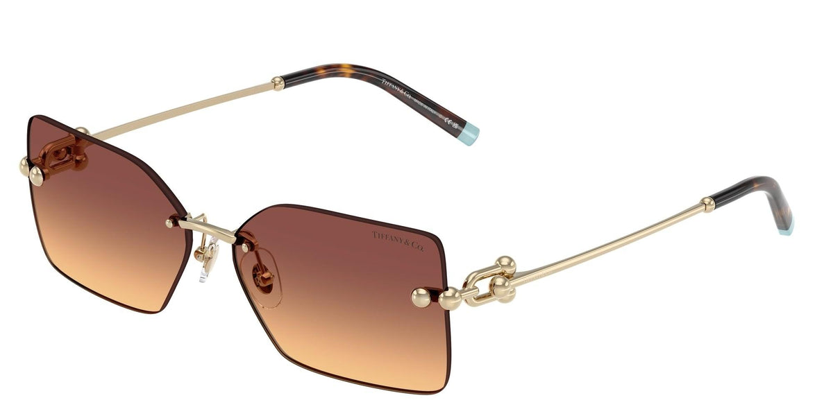 Tiffany &amp; Co TF3088-610516 sunglasses in rubedo frame with blue brown gradient lenses