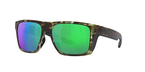 Costa del Mar 06S9104 910407 Green Rectangle Sunglasses 57mm