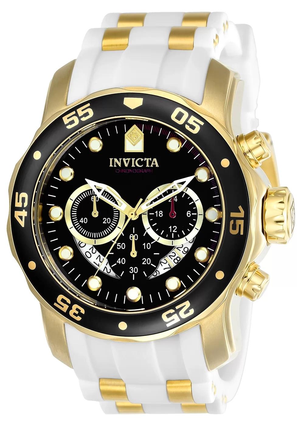 Invicta 20289 20289 Watch - Black Dial Polyurethane/Stainless Steel Band