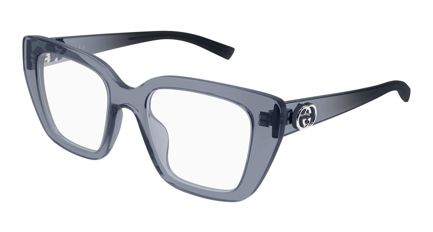 Gucci GG2028o-003 eyeglasses in grey frame with clear lenses