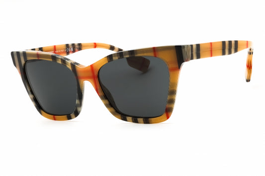 Burberry 0BE4346-394487 sunglasses in vintage check frame with dark grey lenses