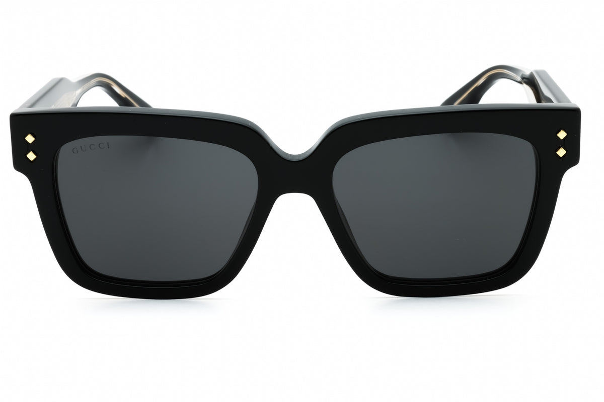 Gucci GG1084S-001 BLACK-BLACK-GREY Rectangular Sunglasses 54mm Sunglasses