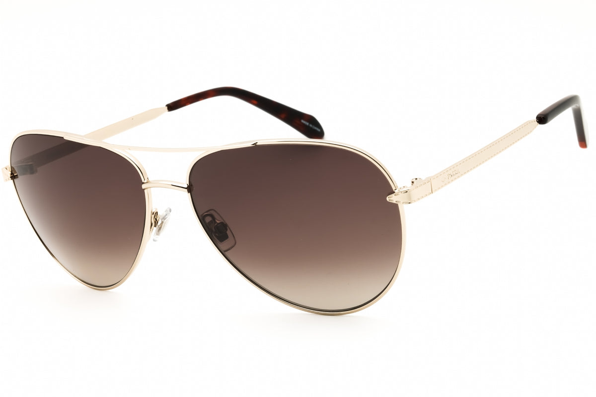 Fossil FOS 3141/G/S-03YG HA LGH GOLD Aviator Sunglasses 59mm Sunglasses