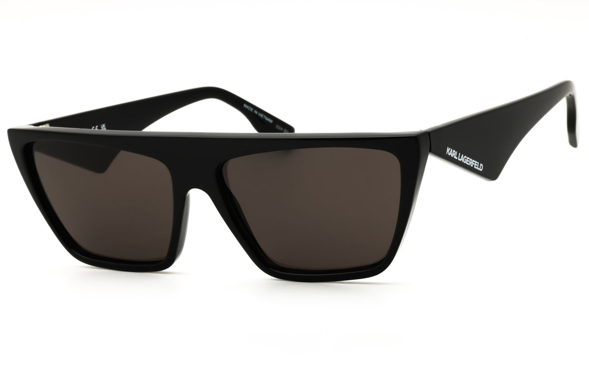 KARL LAGERFELD KL6186S-001 BLACK Rectangular Sunglasses 60mm Sunglasses