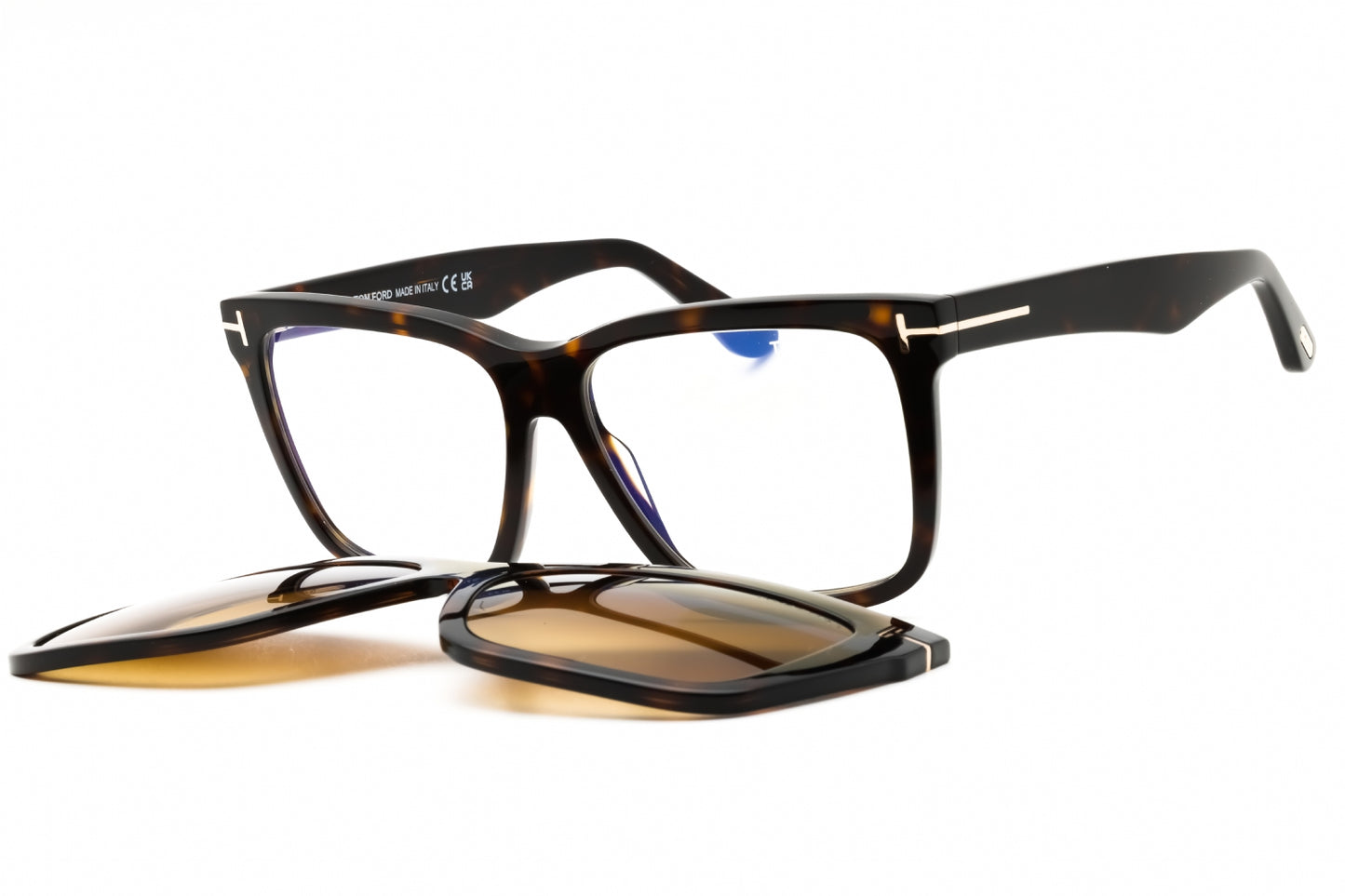 Tom Ford FT6069-B-052 eyeglasses in havana frame with clear lenses