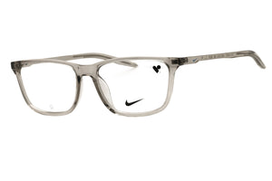 Nike NIKE 7018N-085 COLLEGE GREY Rectangular Eyeglasses 56mm Eyeglasses
