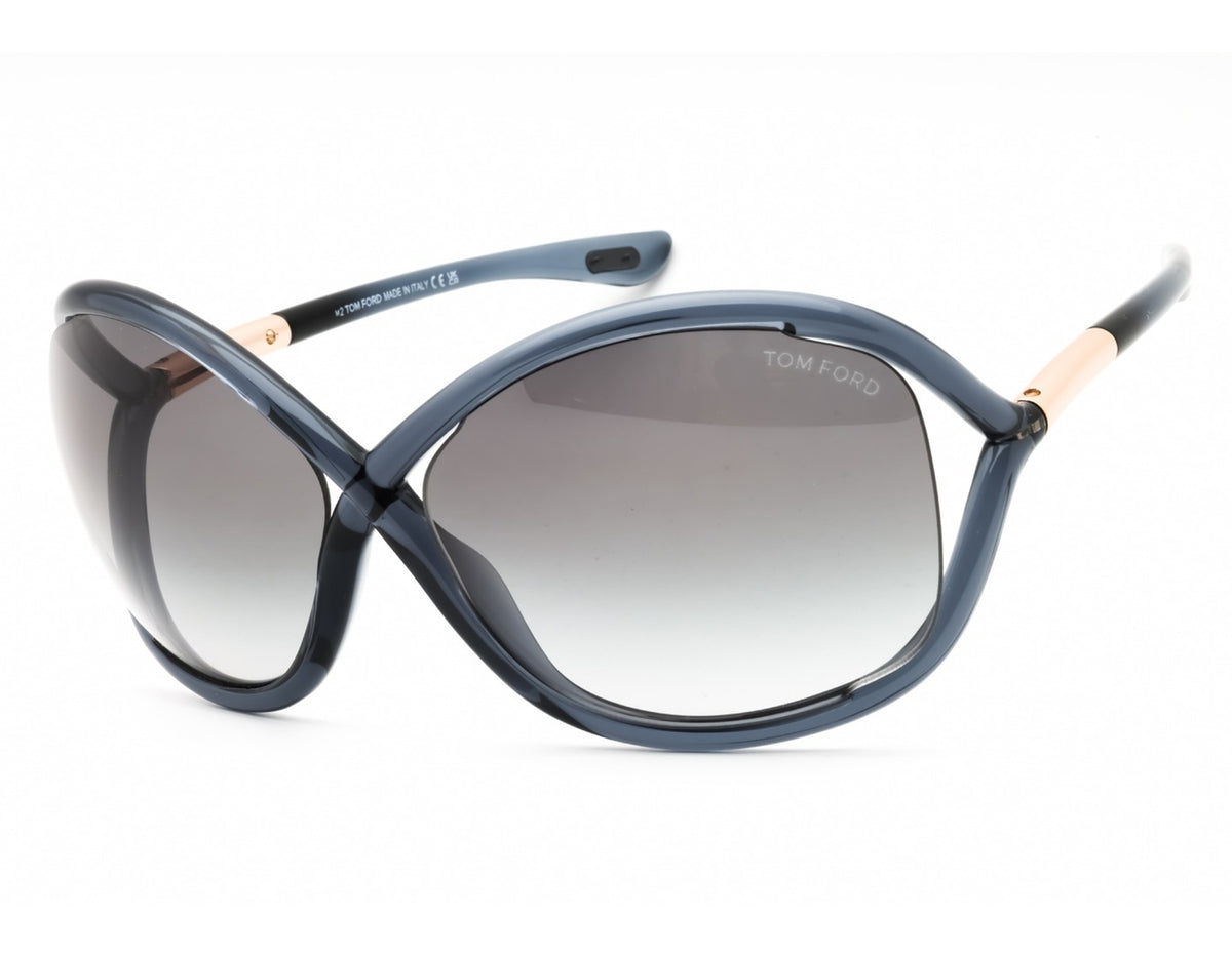 Tom Ford FT0009-0B5 sunglasses in grey frame with gradient smoke lenses