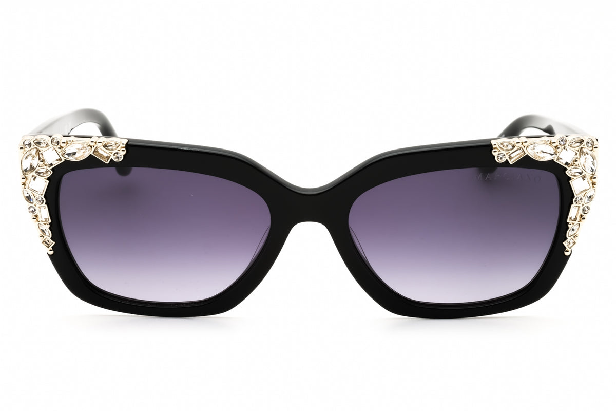 Guess by Marciano GM00027-01B shiny black Rectangular Sunglasses 55mm Sunglasses