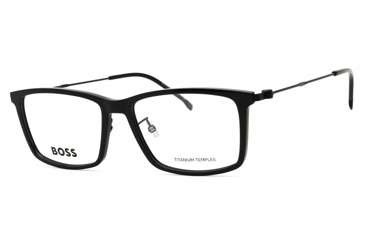 Hugo Boss BOSS1621/F-807-55 Black Rectangle Eyeglasses 55mm Eyeglasses