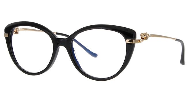 Cartier CT0283O-001 Black Cat Eye Eyeglasses 54mm Eyeglasses