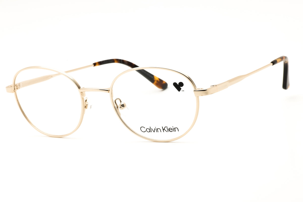Calvin Klein CK24115N-717 GOLD Round Eyeglasses 49mm