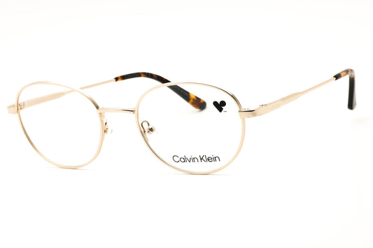 Calvin Klein CK24115N-717 GOLD Round Eyeglasses 49mm