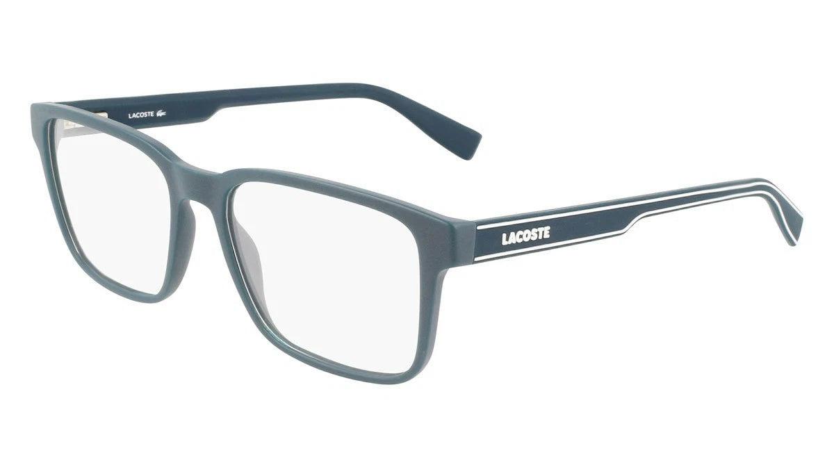 Lacoste L2895N 401 Blue Rectangle Eyeglasses 55mm Eyeglasses