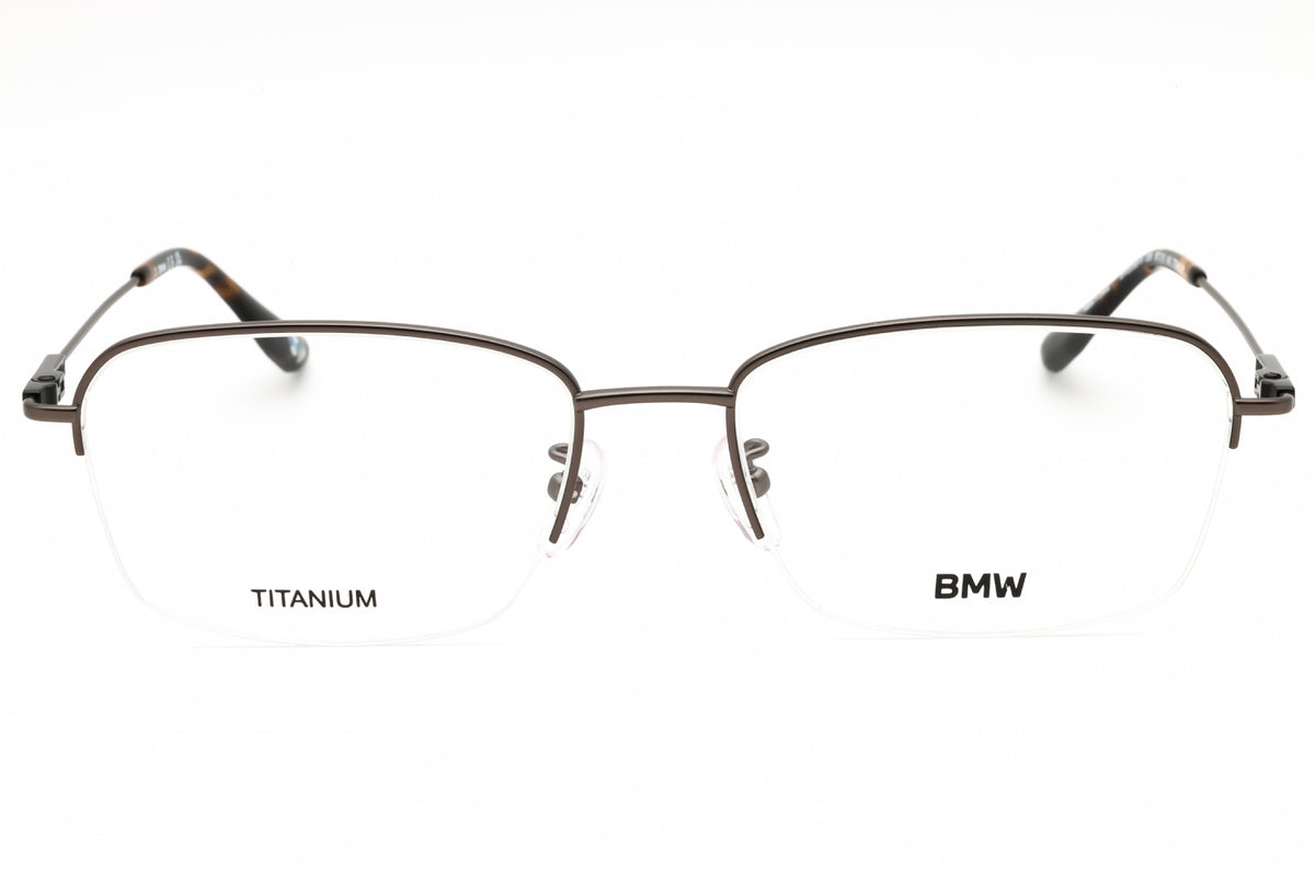BMW BW5068-H-009 matte gunmetal Rectangular Eyeglasses 56mm