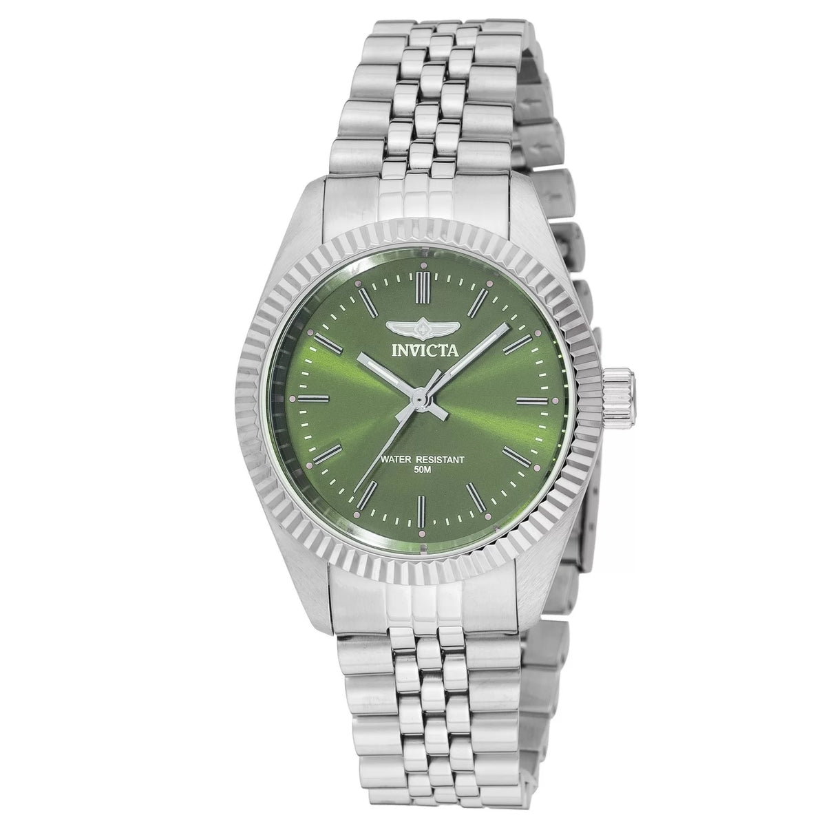 Invicta 49217 Quartz Watch Green Dial Stainless Steel 36mm Lady