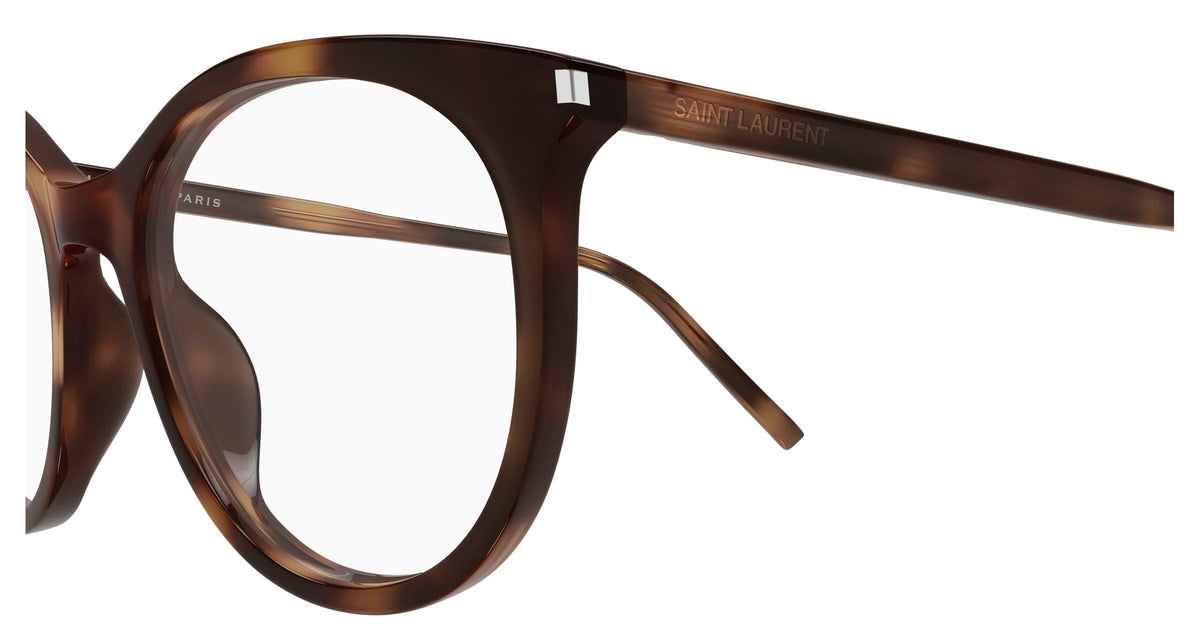 Yves Saint Laurent SL 891-003 Brown Cat Eye Eyeglasses 52mm Eyeglasses