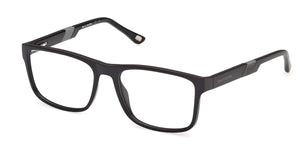 Skechers SE50189-002-55 Black Rectangle Eyeglasses 55mm