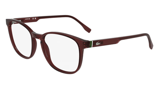 Lacoste L2975N-601-54 Brown Rectangle Eyeglasses 54mm Eyeglasses
