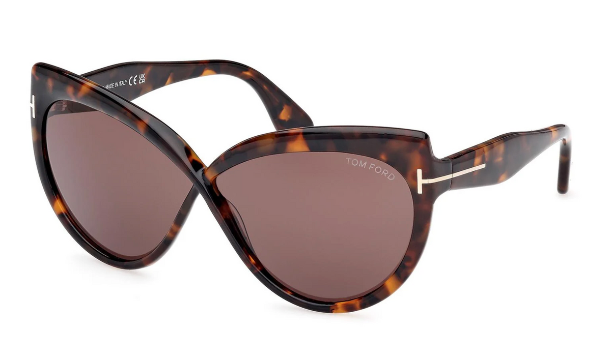Tom Ford FT1196-52E Havana Cat Eye Sunglasses 65mm