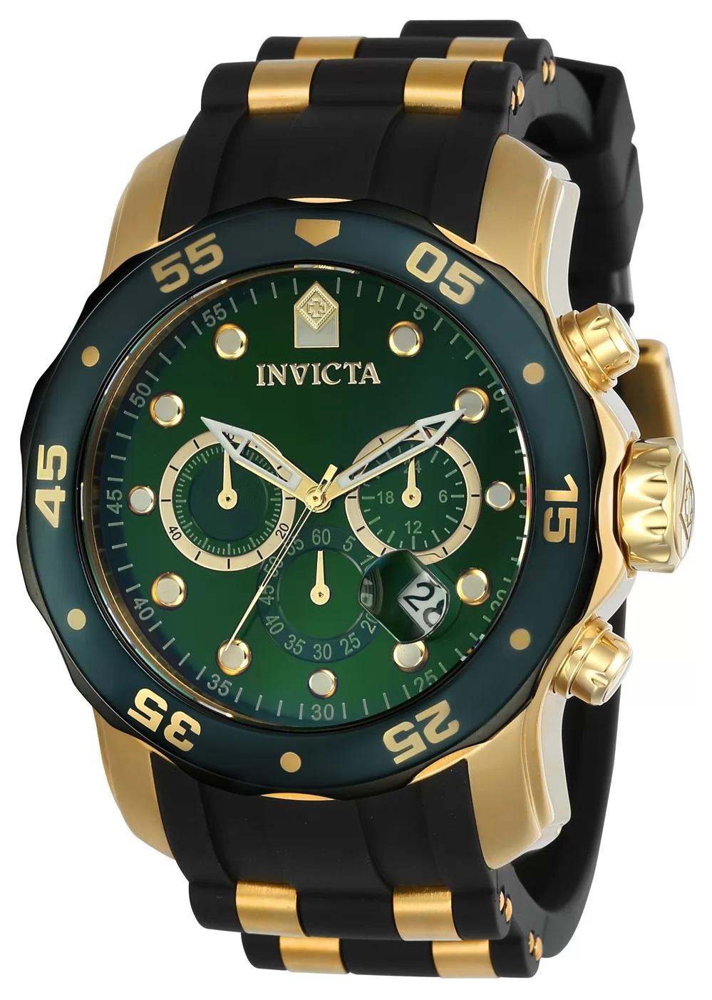 Invicta 17886 17886 Watch - Green Dial Polyurethane Band